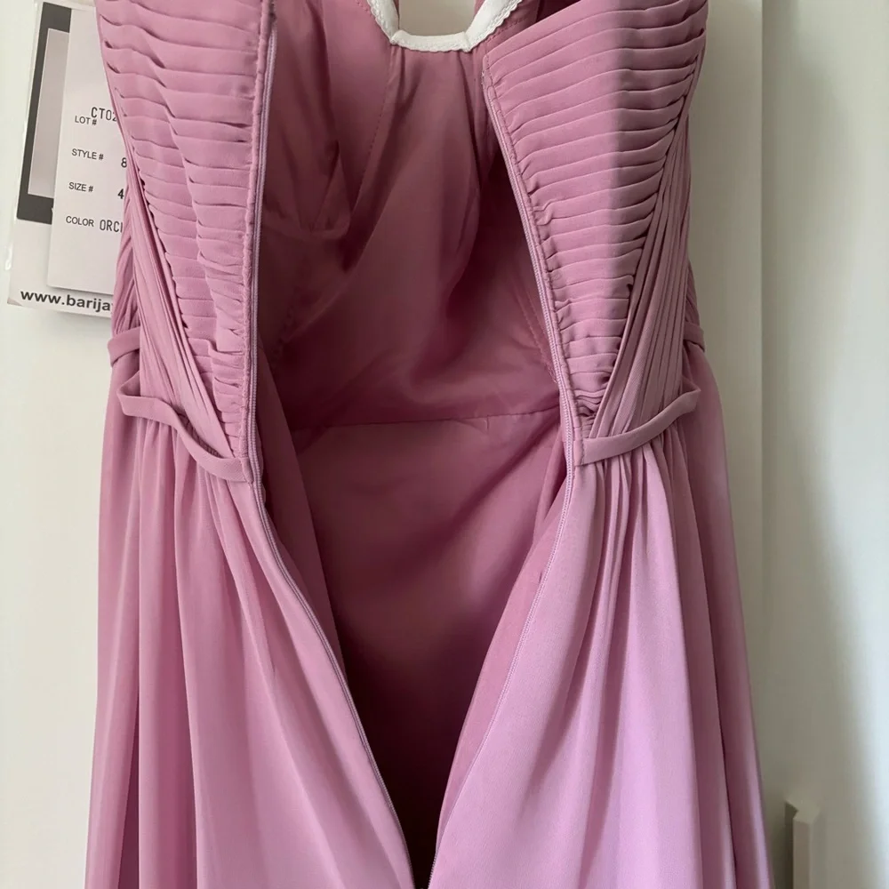 NWT Elegant Pink Strapless Prom Dress - Picture 5 of 6